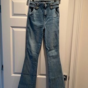 Women's Blue Flared Jeans